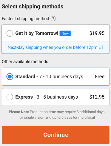 Next-Day Shipping: Can I Get My Order by Tomorrow? – GlassesUSA.com Help  Center & FAQs for Glasses and Contacts